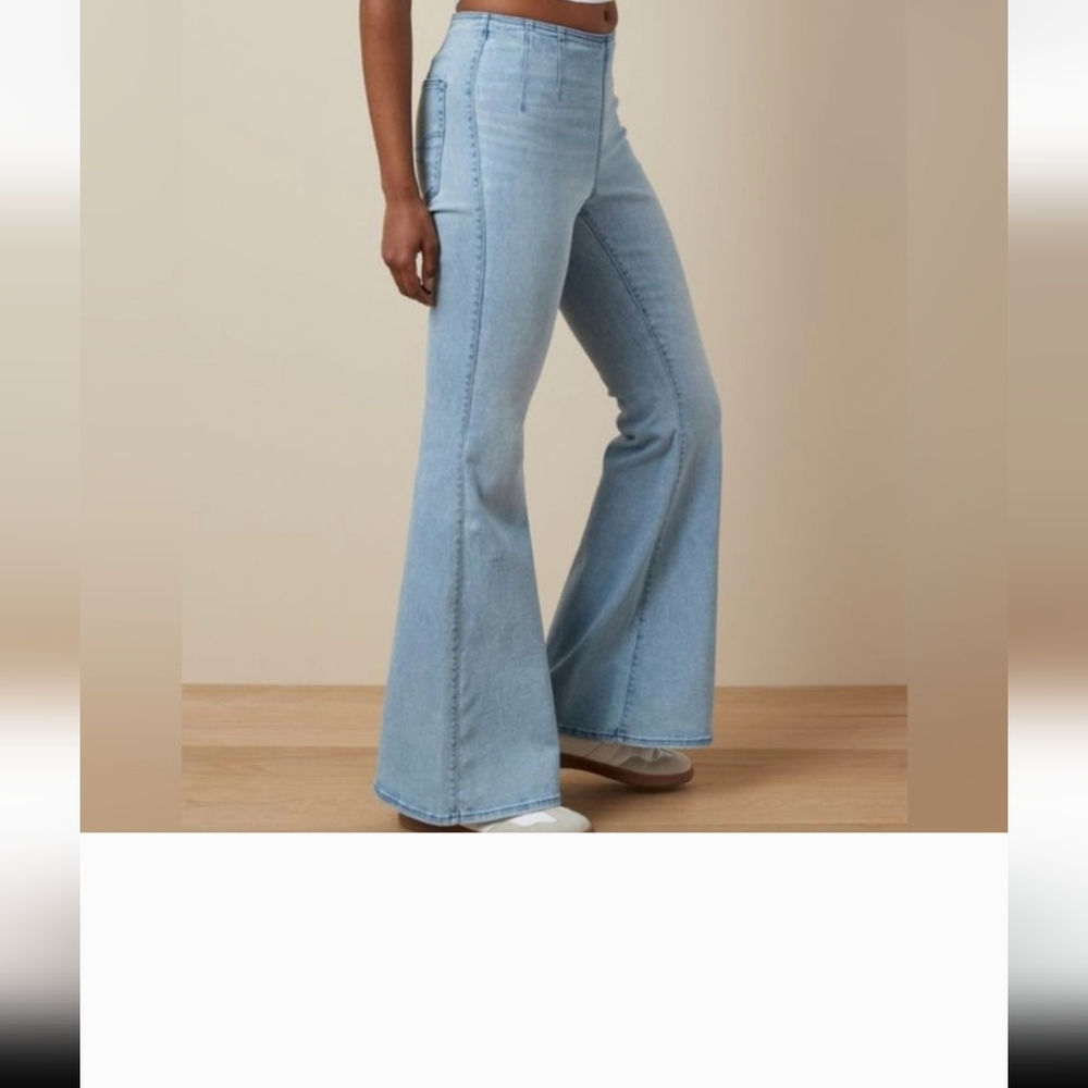 American Eagle Outfitters Ae Luxe Pull-on High-waisted Festival Flare Jean
